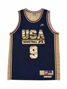 Vintage Nike Jordan Dream Team USA Basketball Jersey #9 XL Barcelona 92